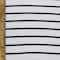 Fabric Merchants Navy & White Stripes Double Brushed 4-Way Stretch Fabric
